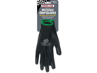 Finish Line Mechanic Grip Gloves (Small / Medium)