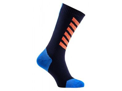 Sealskinz MTB Waterproof Socks with Hydrastop XLarge (UK12-14) Black Blue Orange  click to zoom image