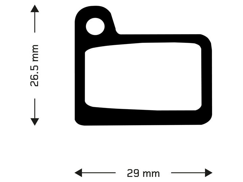 Aztec Sintered disc brake pads for Shimano Deore M555 hydraulic / C900 Nexave click to zoom image