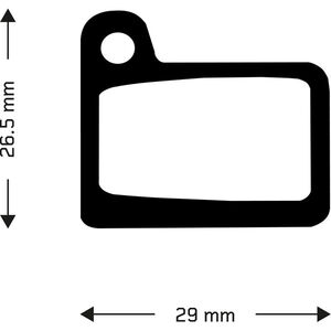 Aztec Sintered disc brake pads for Shimano Deore M555 hydraulic / C900 Nexave 