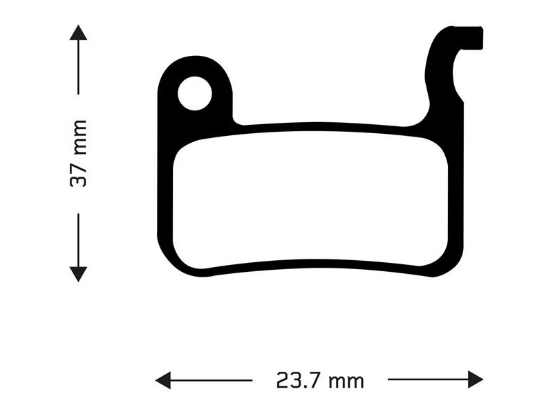 Aztec Sintered disc brake pads for Shimano M965 XTR / M966 callipers click to zoom image