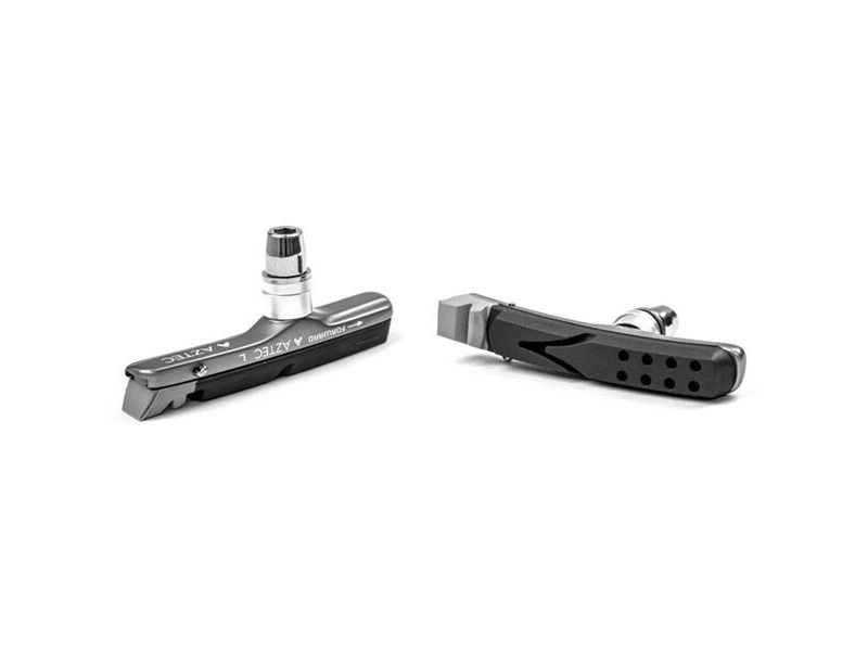Aztec V-type cartridge system Kevlar Plus brake blocks with rim rake Grey / Charcoal click to zoom image