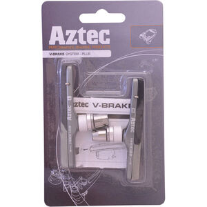 Aztec V-type cartridge system brake blocks Plus Grey / Charcoal 