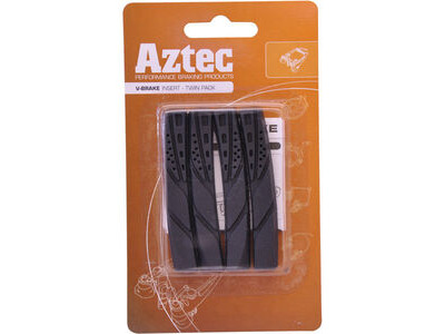 Aztec V-type insert brake blocks standard, pack of 2 pairs Charcoal