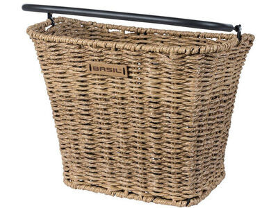 Basil Bremen Rattan Look Front Basket (Quick Release compatible)