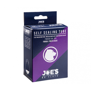 Joe's No-Flats Road Racing Sealant Inner Tube 700 x 18-25c Presta 48mm 