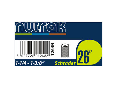 Nutrak 26x1-1/4 - 1-3/8" Schrader