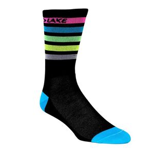 LAKE Cycling Socks 6" Cuff Stripe 