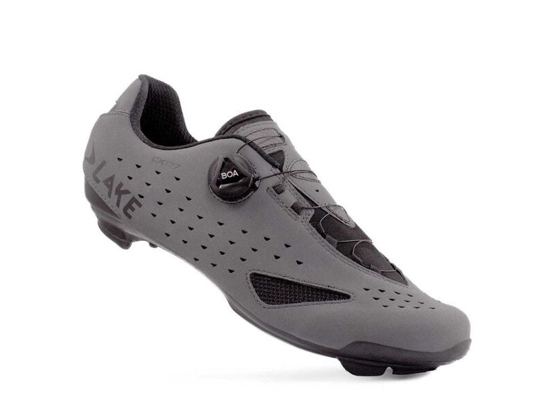 LAKE CX177 Road Shoe BOA Grey click to zoom image