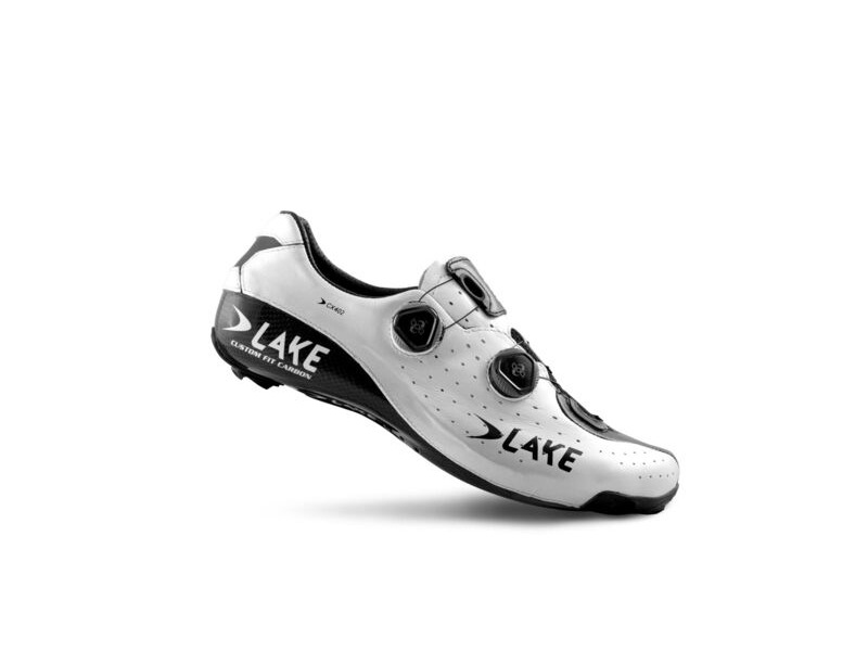 LAKE CX402 CFC Carbon Road Shoe White/Black click to zoom image