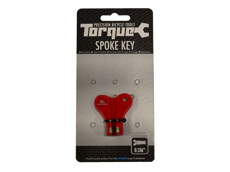 Oxford Torque Spoke Key 3.5mm - Red click to zoom image