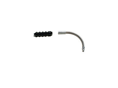 Oxford 90 Degree V Brake Lead Pipe & Boot - Stainless Steel