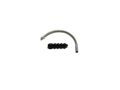 Oxford 135 Degree V Brake Pipe Lead & Pipe Boot - Stainless Steel