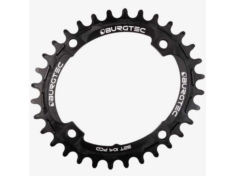 Burgtec 104mm BCD Thick Thin Oval Chainring click to zoom image