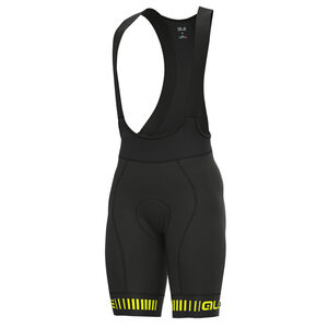 Ale Clothing Strada PR-R Bibshorts Black/Yellow 