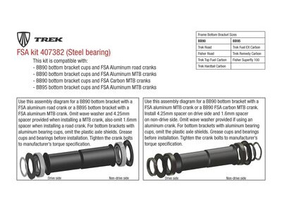 Trek Bb Madone Fsa Non-K-Force Aluminum Kit