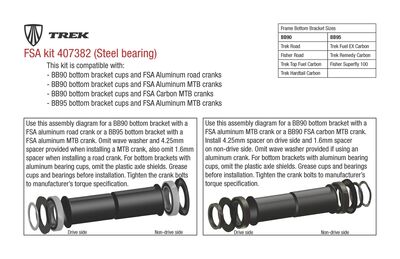 Trek Bb Madone Fsa Non-K-Force Aluminum Kit 2023