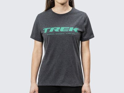 Trek Shirt Trek Logo Tee Women Charcoal Heather