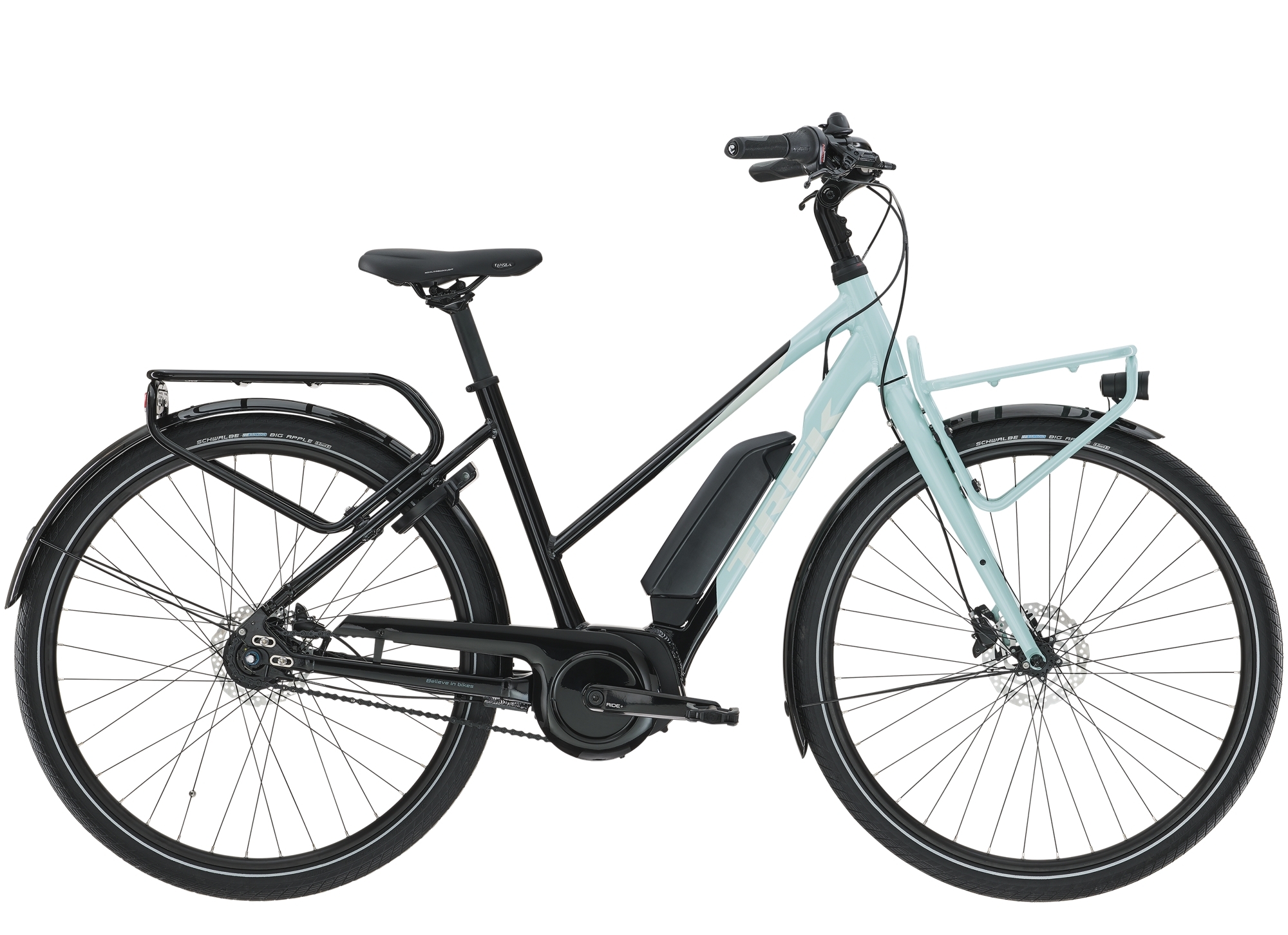 Trek step best sale through electric bike