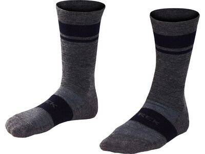 Trek Socks Race Merino Wool Padded Crew Grey