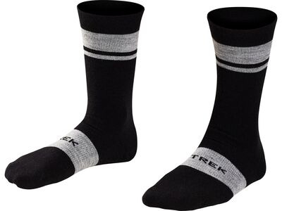 Trek Socks Race Merino Wool Padded Crew Black