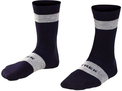 Trek Sock Race Merino Wool Crew Deep Dark Blue