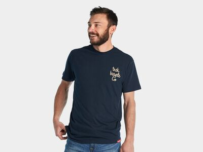 Trek Shirt Check Script Tee Navy