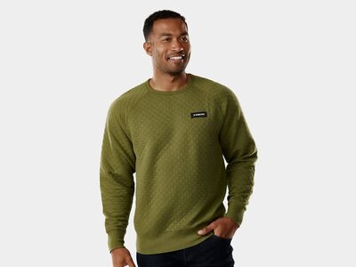 Trek Quilted Crewneck Olive