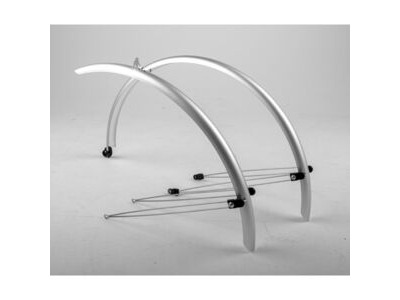M Part Commute full length mudguards 24 x 60mm silver
