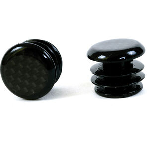 M Part Carbon fibre bar end plugs for Road bikes 