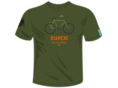 Bianchi Military Bike Green T-Shirt