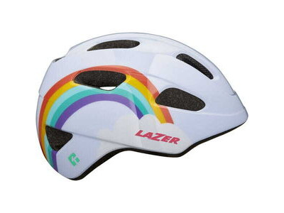 Lazer PNut KinetiCore Helmet, Rainbow, Uni-Kids