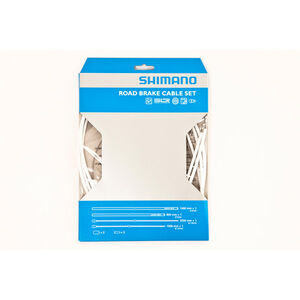 Shimano Road brake cable set with SIL-TEC coated inner wire  White  click to zoom image