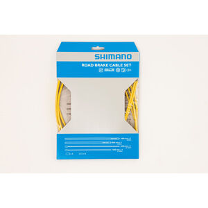 Shimano Road brake cable set with SIL-TEC coated inner wire  Yellow  click to zoom image