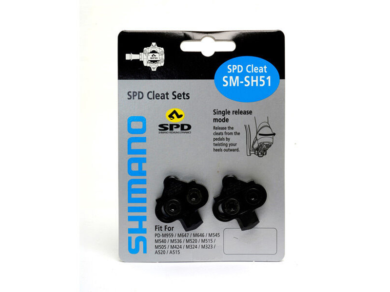 Shimano SH51 MTB SPD cleats single release click to zoom image