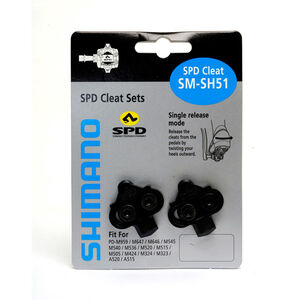 Shimano SH51 MTB SPD cleats single release 