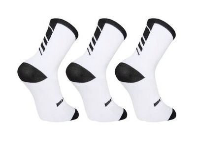 Madison Freewheel coolmax mid sock triple pack, white
